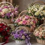 Корзины цветов